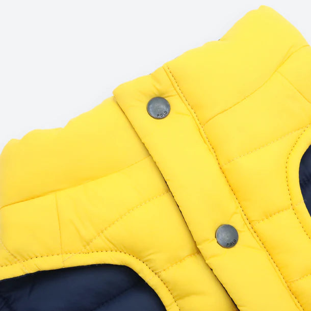 Polo Reversible Puffer jakki - Gulur/Blár