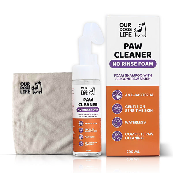 Paw Cleaner (200ml) | Loppuhreinsir með klúti og innbyggðum bursta