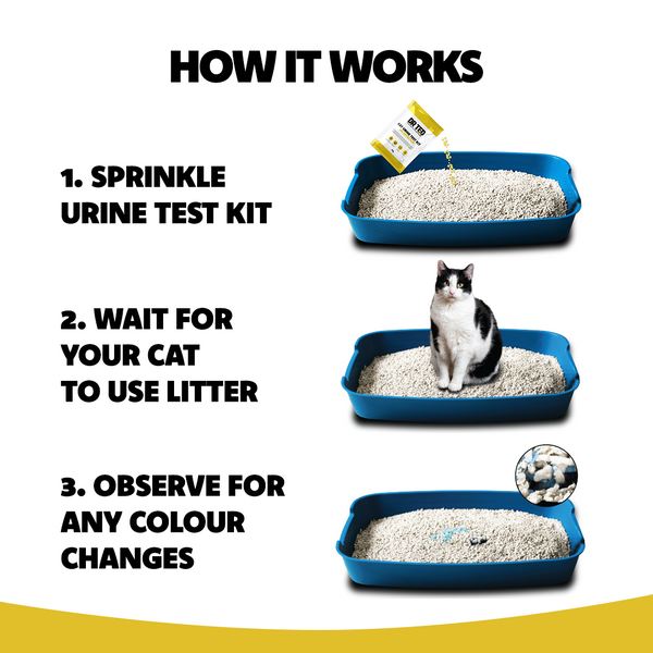 Cat Urine Test Kit Ph Detector - Próf sem greinir pH gildin í þvagi kattarins